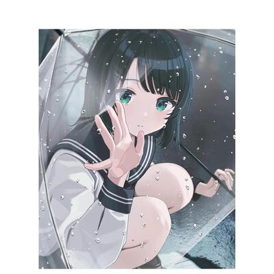 【现货】时雨羽衣插画作品集：编雨成书日文插画作品集平装KADOKAWA进口原版书9784046836922雨を缀る しぐれうい作品集