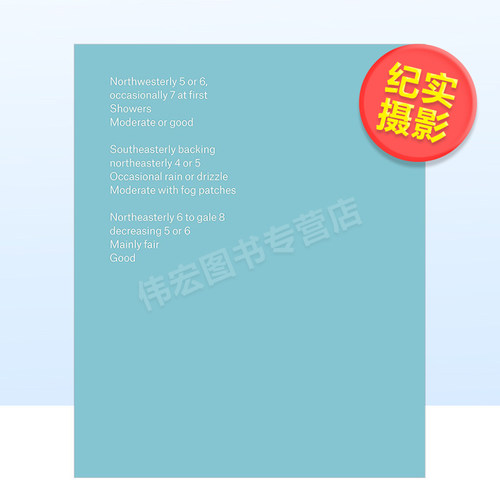 【预售】航海天气预报英文*影集纪实进口原版书精装14岁以上The Shipping Forecast Mark Power著GOST出版