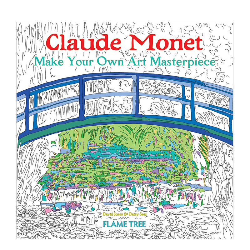 【预售】克劳德·莫奈涂色书 Claude Monet(Art Colouring Book)英文艺术涂色填色书儿童艺术启蒙书籍进口原版