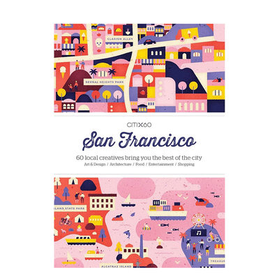 【预 售】【60城市指南】旧金山英文旅行进口原版书【CITIx60 City Guides】San Francisco精装Victionary