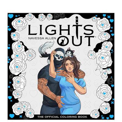 【预售】关灯后：官方填色书 Lights Out: The Official Coloring Book 英文进口原版影视电影图书Navessa Allen