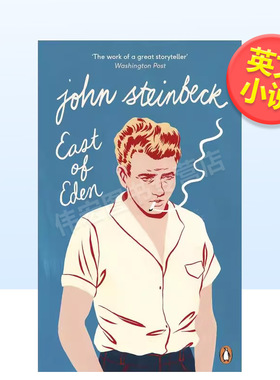 【现货】【诺贝尔文学奖约翰·斯坦贝克】伊甸之东 时尚插画师Bijou Karman系列封面英文文学小说进口原版外版书平装14岁以上Eas