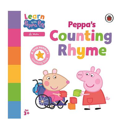 【预售】和佩奇一起学习佩奇的计数韵律Learn with Peppa Peppa's Counting Rhyme英文儿童绘本IP系列3-6岁纸板书Ladybird进口原版