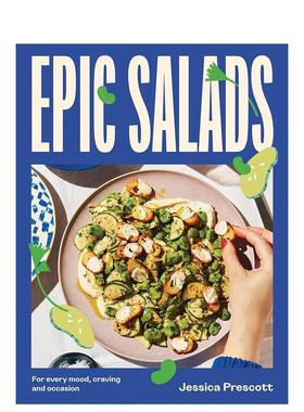 【预售】史诗沙拉Epic Salads英文餐饮Jessica Prescott精装进口原版书Hardie Grant Books9781743799758