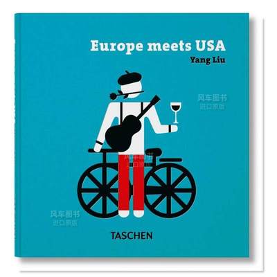 【现货】刘扬：欧洲与美国相遇 Yang Liu. Europe Meets USA 精装 英文字体图案标志设计图书 Taschen原版进口书籍