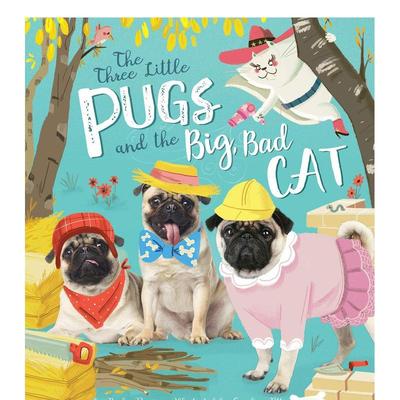 【现货】【让我们一起阅读】三只小猪和大坏猫的故事【Let’s Read Together】The Three Little Pugs 英文儿童绘本IP系列Davies平