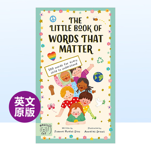 词英文儿童绘本自我认知情绪管理进口原版 Draws著magi Diaz Words 现货 100个重要 That Little 书精装 Ruelos Book Matter