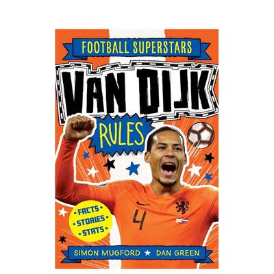 【现货】足球明星特辑范迪克【Football Superstars】Van Dijk Rules英文儿童漫画Simon Mugford平装Welbeck publishing3-6岁进口
