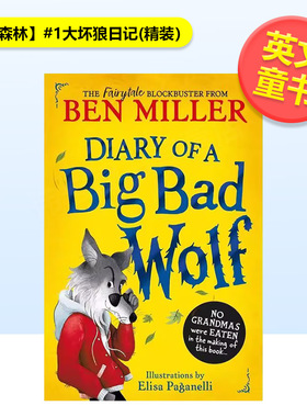 【预售】【童话森林】#1大坏狼日记精装【Fairytale Woods】Diary of a Big Bad Wolf英文儿童桥梁书Ben Miller精装6-9岁Simon &