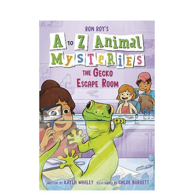 【预售】A-Z 动物谜案 7：壁虎密室逃脱 A to Z Animal Mysteries #7: The Gecko Escape Room 原版英文儿童章节书