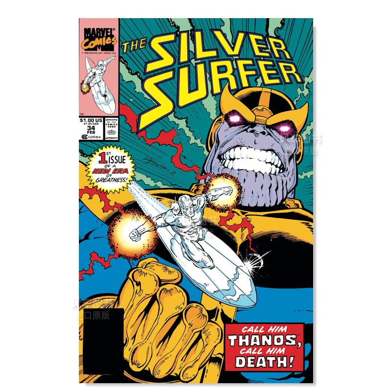 【预售】【Marvel】银影侠灭霸归来英文漫画平装进口原版书Silver Surfer Epic Collection: The Return of Thanos Steve Engleh