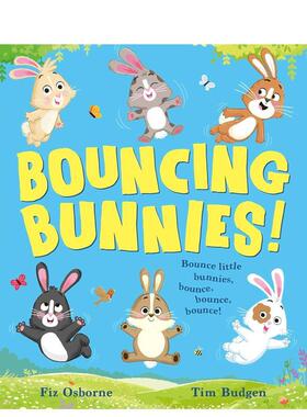 【预售】跳跃的兔子Bouncing Bunnies英文儿童绘本虚构类Fiz Osborne平装Simon & Schuster UK3-6岁进口原版书9781398535060