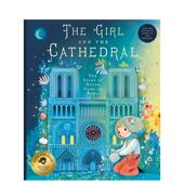 女孩与大教堂 Bushel the and Jeter精装 故事The Peck6 9岁进 Cathedral英文儿童绘本虚构类Nicolas 巴黎圣母院 Girl 现货