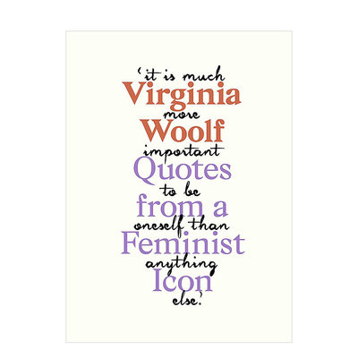 【现货】佛吉尼亚.伍尔夫:女性主义标杆语录英文文学传记进口原版书Virginia Woolf: Inspiring Quotes from an Original Feminis