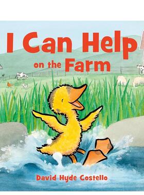 【现货】我能在农场帮忙I Can Help on the Farm英文儿童绘本IP系列David Hyde Costello精装3-6岁Farrar Straus and Giroux进口原