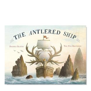 鹿角船英文兒童繪本虛構類進口原版 現貨 The 外版 Antlered 書平裝 FanFrances Publishers Lincoln ShipEric