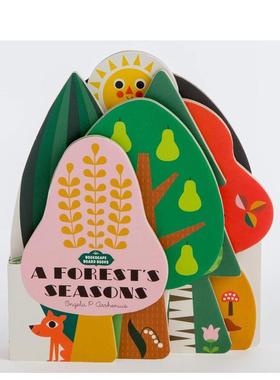【现货】【纸板异形书】森林的四季Bookscape Board Books英文儿童趣味Ingela P. ArrheniusChronicle Books3-6岁进口原版书97814