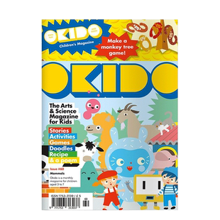 【订阅】 OKIDO儿童趣味互动杂志 针对8岁以下少儿启蒙游戏 英国英文版 年订12期 J036