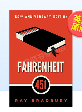 【预售】华氏451英文文学小说进口原版外版书简装14岁以上Fahrenheit 451 Ray Bradbury Simon & Schuster