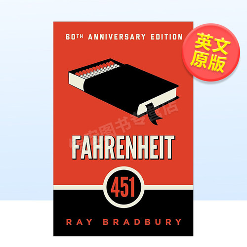 【现货】华氏451英文文学小说进口原版外版书简装14岁以上Fahrenheit 451 Ray Bradbury Simon & Schuster