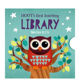 【现货】猫头鹰Hoot的学习图书馆Hoot Learning Library英文儿童绘本知识百科Rowena Blyth纸板3-6岁Fourth Wall进口原版书