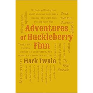 现货 Classics Huckleberry Twain?软皮装 Word 英文文学世界文学Mark 哈克贝利费恩历险记 Canter Cloud Finn Adventures