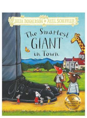 【预售】城里聪明的人英文儿童绘本插画师进口原版书精装The Smartest Giant In Town Donaldson Macmillan Children's Books