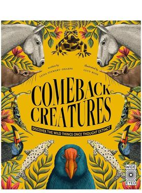【预售】奇迹重生重现曾被认定灭绝的野生动物Comeback Creatures英文儿童绘本动物生态环保Leisa Stewart-Sharpe精装Wide Eyed E