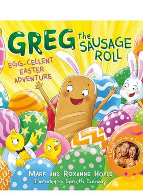 【现货】香肠卷格雷格鸡蛋味复活节冒险Greg the Sausage Roll英文儿童绘本IP系列Mark Hoyle平装Puffin Books 3-6岁进口原版书97