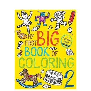 Coloring 我 书平装 外版 6周岁My 2Little Book 涂色启蒙书：第二部英文儿童趣味进口原版 Big First Bookslitt Bee 现货