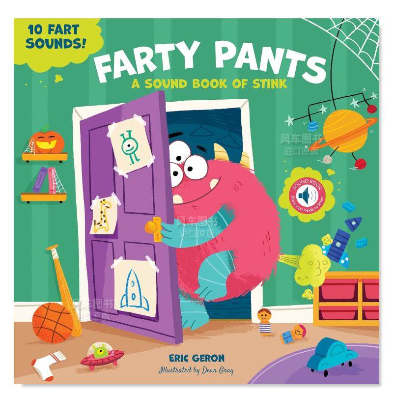 【现货】【发声书】屁屁裤：小怪兽的臭臭书 聆听10种屁声英文儿童趣味进口原版书精装Farty Pants: A Stinky Book of Monsters E