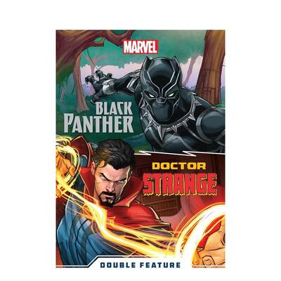 【现货】【Marvel】漫威双连载黑豹与奇异博士Marvel Double Feature Black Panther and Doctor Strange英文漫画图书平装9-12岁