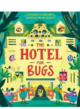 【现货】昆虫旅馆Hotel For Bugs英文儿童绘本动物生态环保Suzy Senior精装Tiger Tales3-6岁进口原版书9781680102703