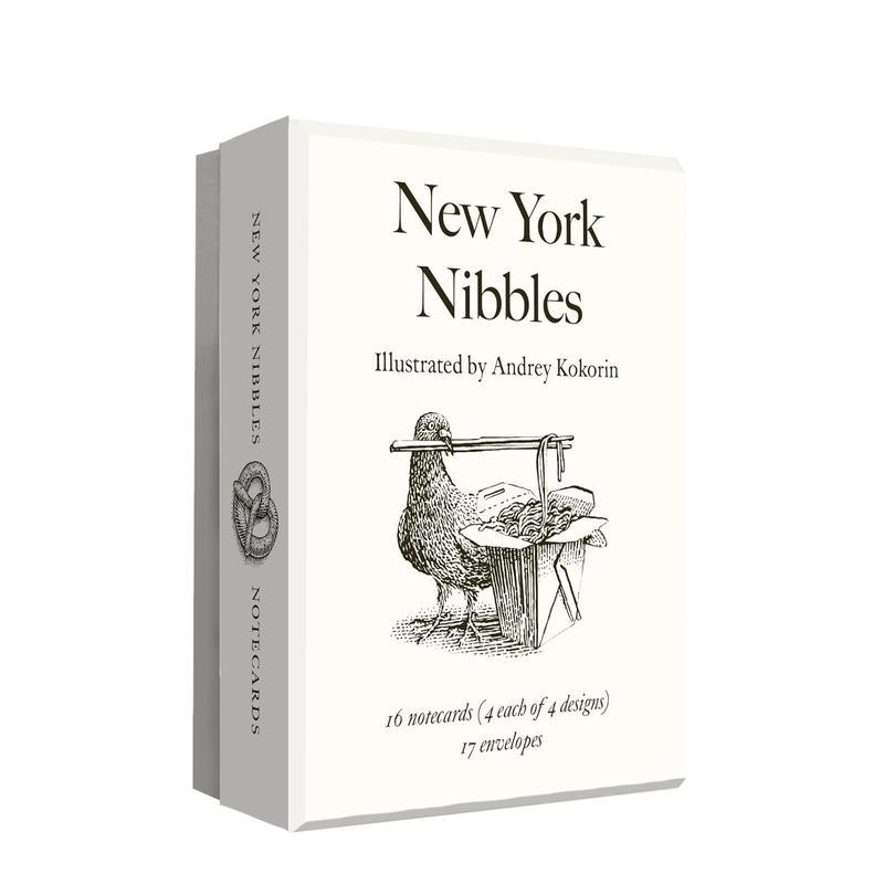 【预售】纽约小食系列：社迷你便笺卡套装 New York Nibbles :Mini Notecard Set 原版英文生活综合