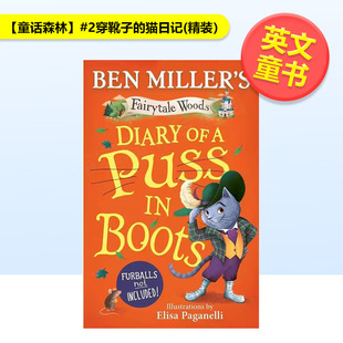 Boots英文儿童桥梁书Ben 童话森林 Fairytale 猫日记精装 Diary Miller精装 Puss 2穿靴子 9岁Sim Woods 预售