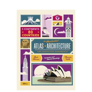 and Alex 建筑地图集和宏伟 9岁精装 Monuments英文儿童绘本交通工具城市人文6 Marvellous Architecture 纪念碑Atlas 现货