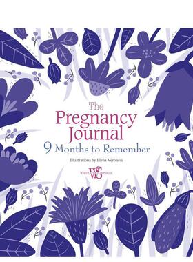 【预售】孕期九宫格日记难忘的九月时光Pregnancy Journal 英文儿童语言概念启蒙Elena Veronesi日记White star进口原版书9788854