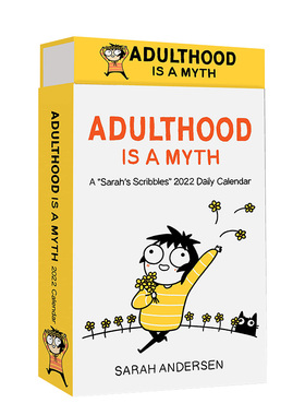 【现货】沙拉的拼字游戏2022日历 Sarah\'s Scribbles 2022 Deluxe Day-to-Day Calendar 英文原版 文创产品 进口图书书籍