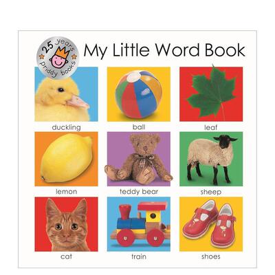 【预售】我的小小单词书My Little Word Book英文儿童图书儿童语言概念启蒙Priddy Books纸板书1-3岁Priddy Books US进口原版书97