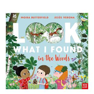 Trust Fou 英国国民信托：看我在森林发现了什么英文儿童绘本动物生态环保进口原版 What Look 6周岁National 书3 外版 预售