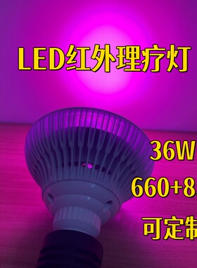 亚马逊跨境36W LED 理疗灯660+850nm近红外理疗灯 PAR38美容灯