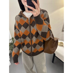 冬季女士拼色加厚圆领毛衣女款2025新款秋冬爆款内搭可外穿打底衫