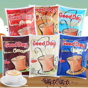 印尼进口goodday好日子三合一速溶咖啡意式香草榛果原味卡布奇诺