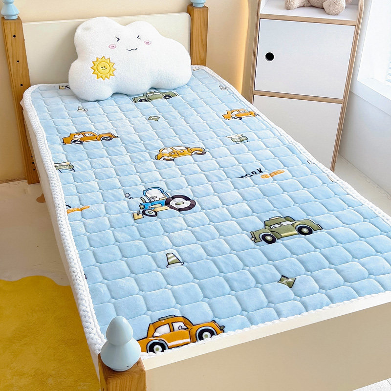 A类婴儿童幼儿园牛奶绒床垫小褥子冬季加绒拼接床珊瑚绒薄软垫被,婴童用品,婴童床垫,淘宝优惠券,粉丝福利购,淘宝优惠卷