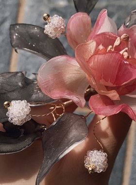 卿九家的猫原创热缩软唐风头花