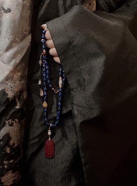 原创招财项链项链优化青晶