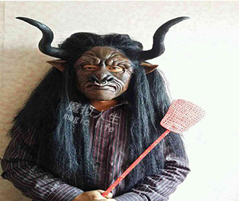 西游记牛魔王牛头乳胶植毛影视戏曲化妆舞会酒吧聚会角色扮演狂欢