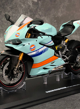 沙沙汽车模型1:12杜卡迪1299S摩托车机车赛车合金收藏品成品摆件