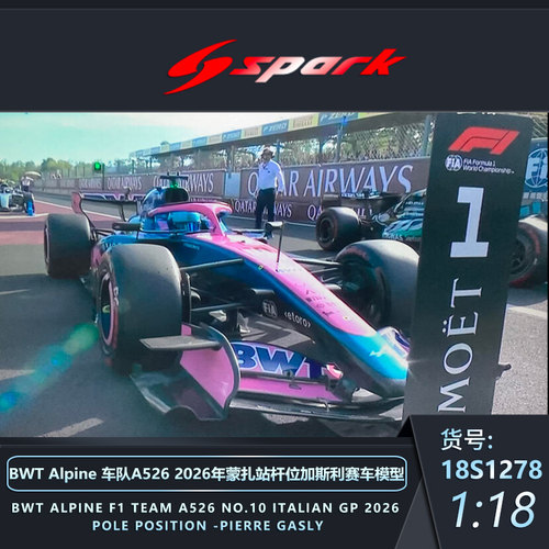 BWT2026蒙扎加斯利生涯首杆