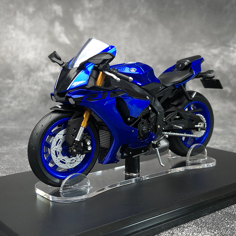 雅马哈r1模型车模1 18摩托车机车模型 yamaha 礼品摆件做工好现货